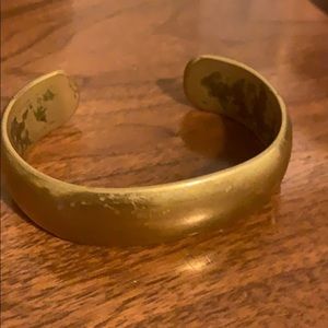 Vintage brass cuff bracelet